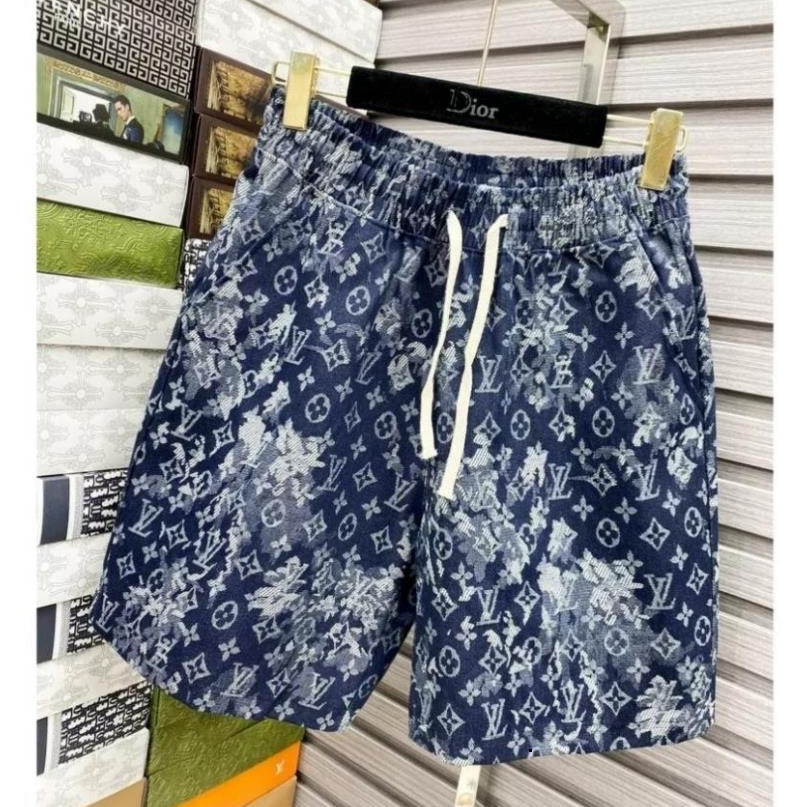 "Quần Short Nam Cao Cấp Vải Gió Đen Lót Lưới Logo Amiri Full Size, Hàng Loại 1 Hình Thật 100