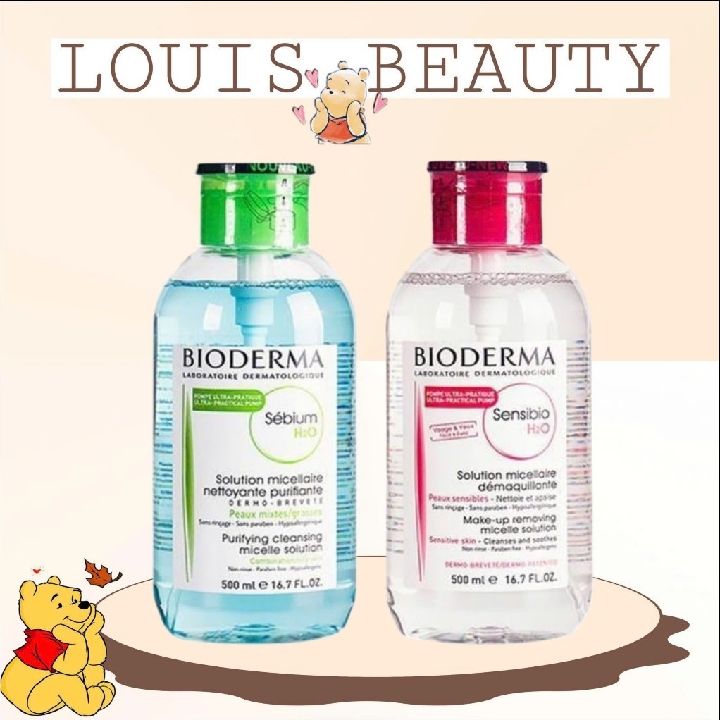 Nước tẩy trang BIODERMA 500ml Crealine, Sensibio H2O - Pháp chính hãng - LOUIS SHOP  shop