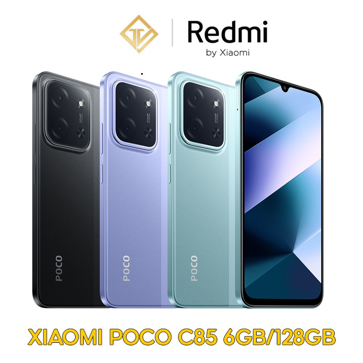 Điện thoại Xiaomi Poco C85 6GB/128GB MediaTek Helio G81 Ultra , Pin 6000mAh Hỗ trợ sạc ngược - Hàng 