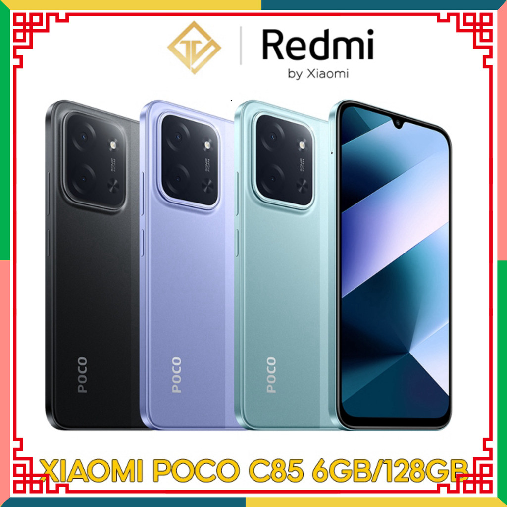 Điện thoại Xiaomi Poco C85 6GB/128GB MediaTek Helio G81 Ultra , Pin 6000mAh Hỗ trợ sạc ngược - Hàng 