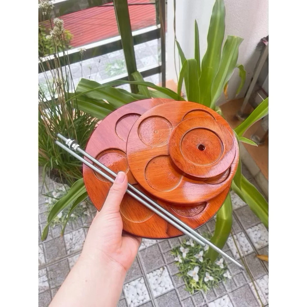 Sét tháp gỗ 3 tầng bày bia nước ngọt,tháp gỗ 3 tầng trưng bày ban thờ ngày Tết – Gia Dụng Tiện Ích G