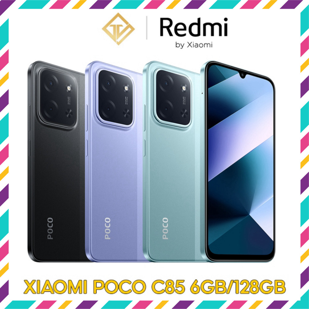Điện thoại Xiaomi Poco C85 6GB/128GB MediaTek Helio G81 Ultra , Pin 6000mAh Hỗ trợ sạc ngược - Hàng 