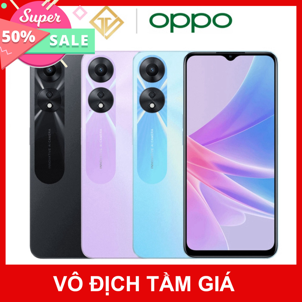 Điện thoại OPPO A58 5G (6GB/128GB) Màn hình rộng 6.72 inch , Dimensity 700 - Hàng nhập khẩu