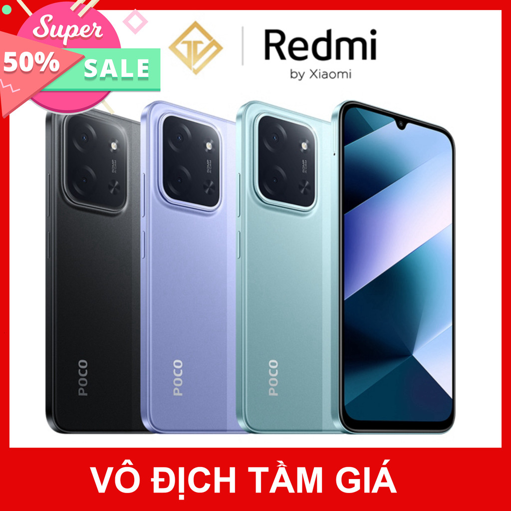 Điện thoại Xiaomi Poco C85 6GB/128GB MediaTek Helio G81 Ultra , Pin 6000mAh Hỗ trợ sạc ngược - Hàng 