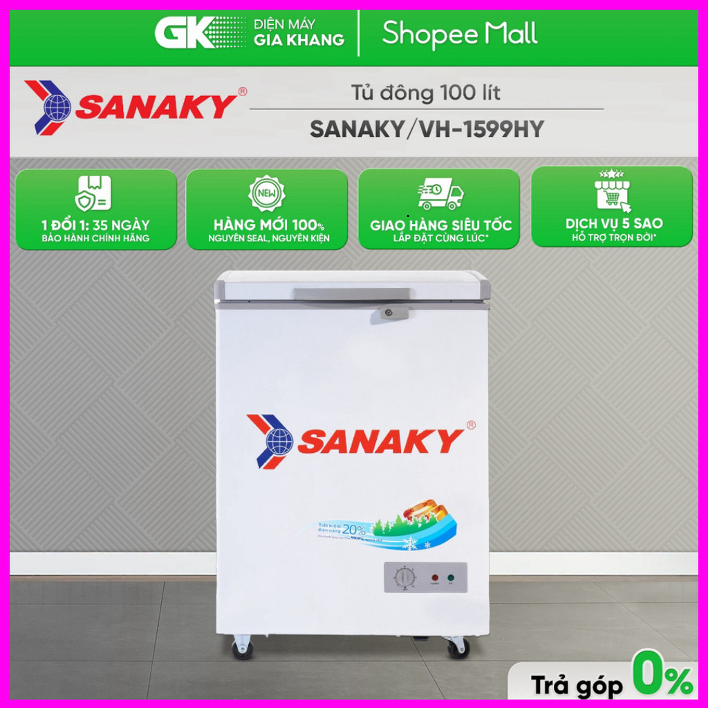 - Tủ Đông Sanaky VH-1599HY 100 Lít Toàn Quốc .