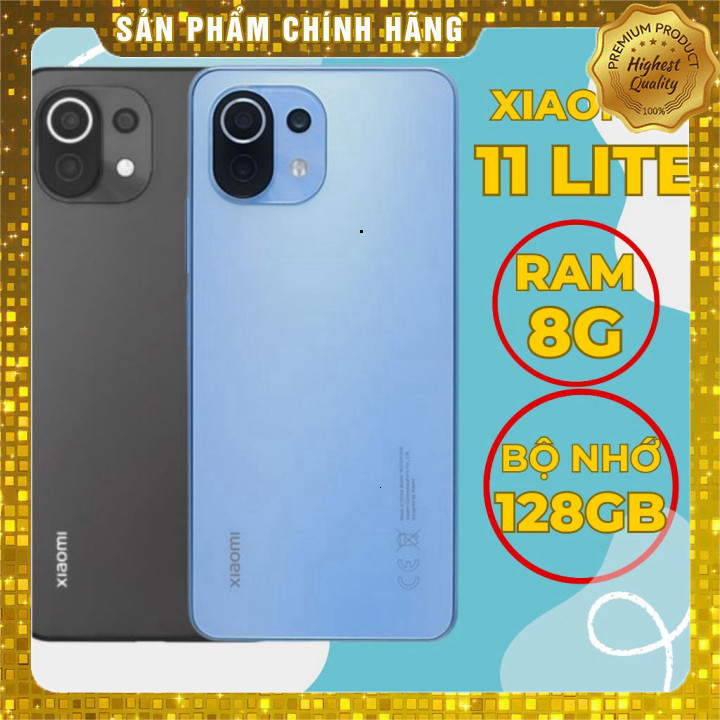 Điện thoại Mi 11 LITE (8G/128gb), điện thoại cũ giá rẻ chính hãng bảo hành 6 tháng