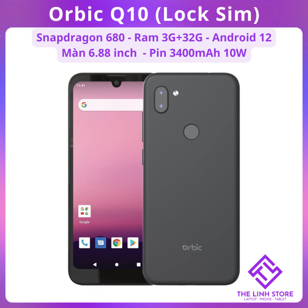 Điện thoại Orbic Q10 RC609L bản Lock Sim - Snapdragon 680