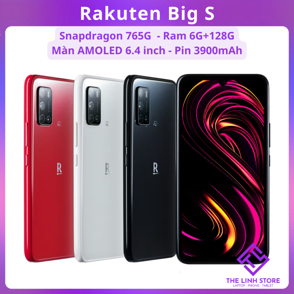 Điện thoại Rakuten Big S màn AMOLED 6.4 inch - Snapdragon 765G ram 6G 128G