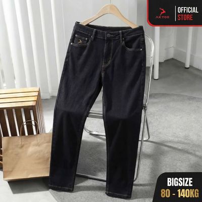 Quần Jean Nam Bigsize 80-140kg AKYOO, Bigsize Nam - QJ V DEN
