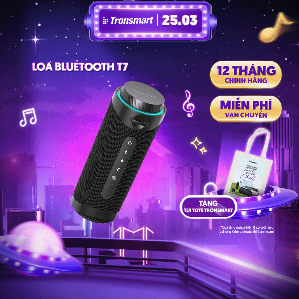 Loa Bluetooth Tronsmart T7/T8 | Công Suất 30W | Âm Thanh 360° | Chống Nước IPX7 | Bảo Hành 12 Tháng