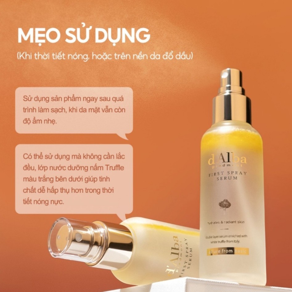 Xịt khoáng D'alba First Spray Serum dạng xịt khoáng căng bóng da  shop
