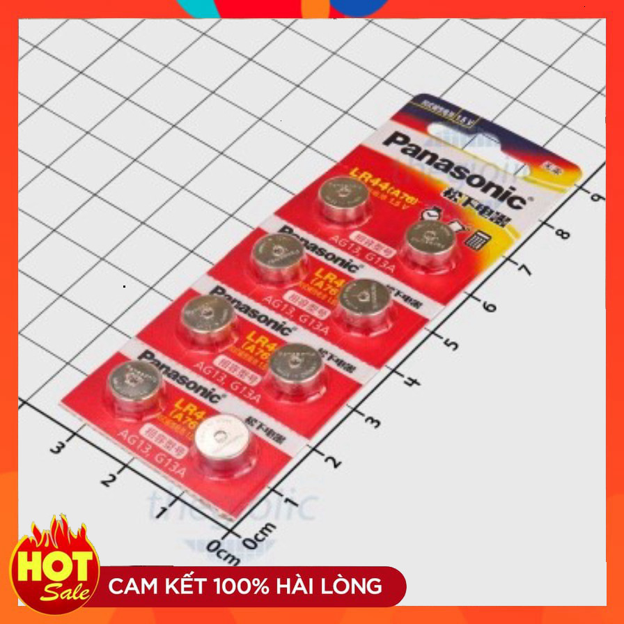 [5 Cái]- Pin Alkaline LR44-A76 Panasonic Pin Cúc Áo 1.5V ChipViet Store