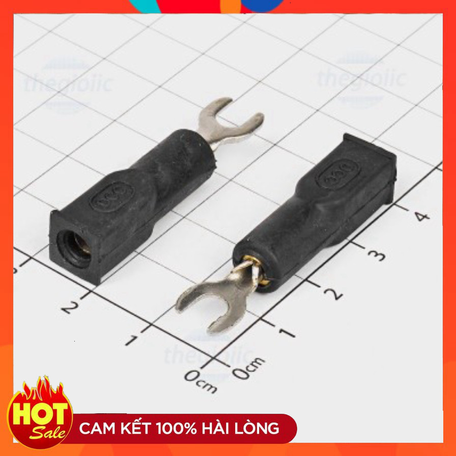 [2 Cái]- Đầu Cos Test DCC 4mm 3KV 20A Màu Đen ChipViet Store