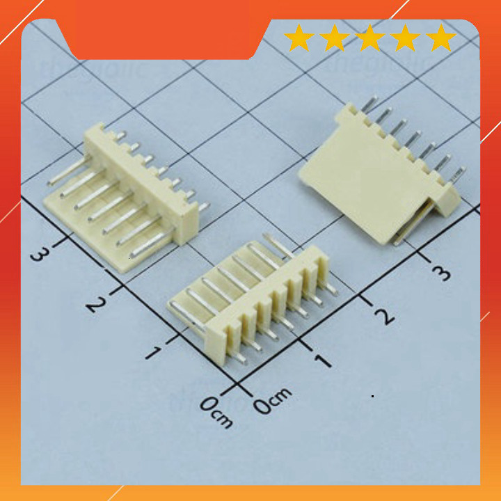 [30 Cái]- Đầu KF2510 2.54mm 7 Chân Thẳng Xuyên Lỗ