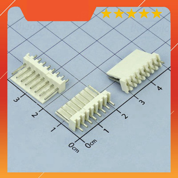 [30 Cái]- Đầu KF2510 2.54mm 8 Chân Thẳng Xuyên Lỗ
