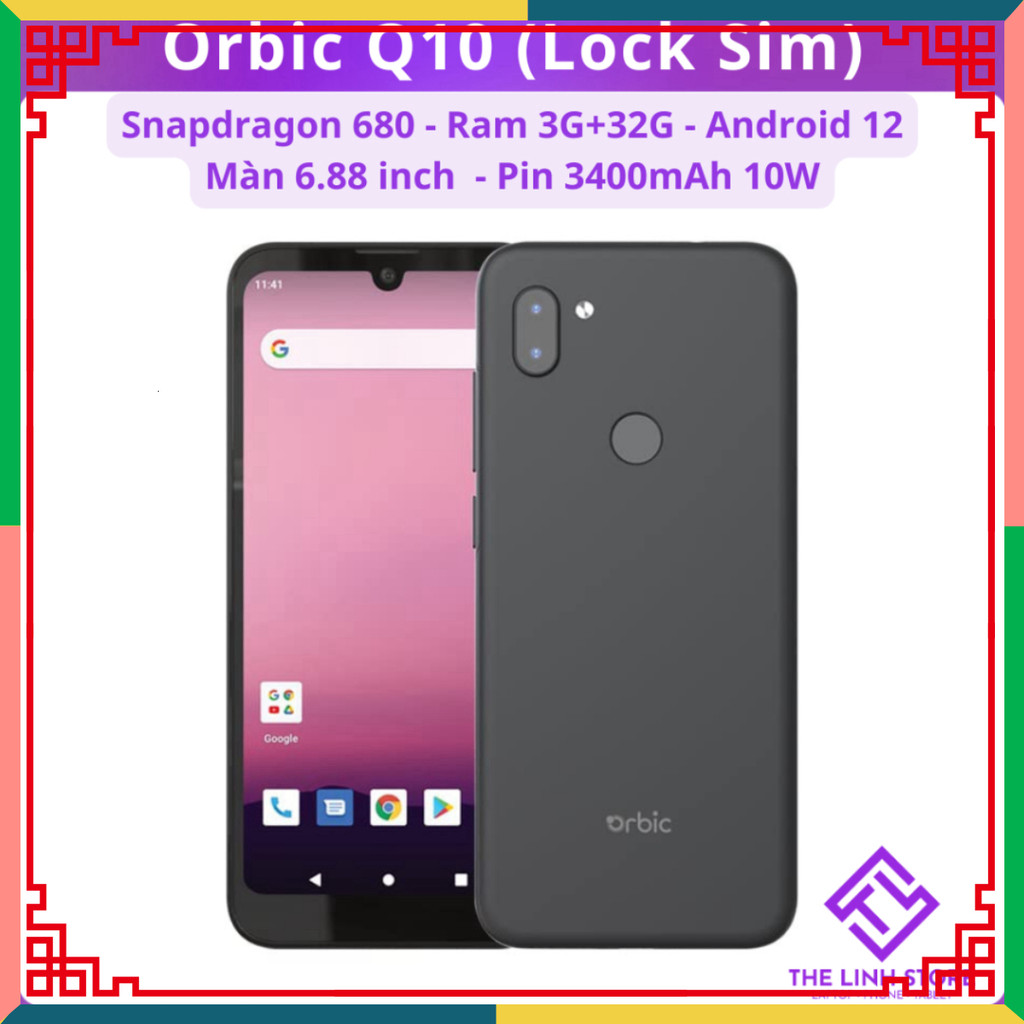 Điện thoại Orbic Q10 RC609L bản Lock Sim - Snapdragon 680