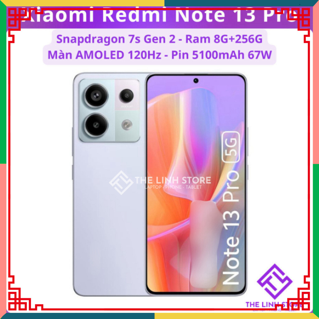 Điện thoại Xiaomi Redmi Note 13 Pro 5G - Snapdragon 7s Gen 2