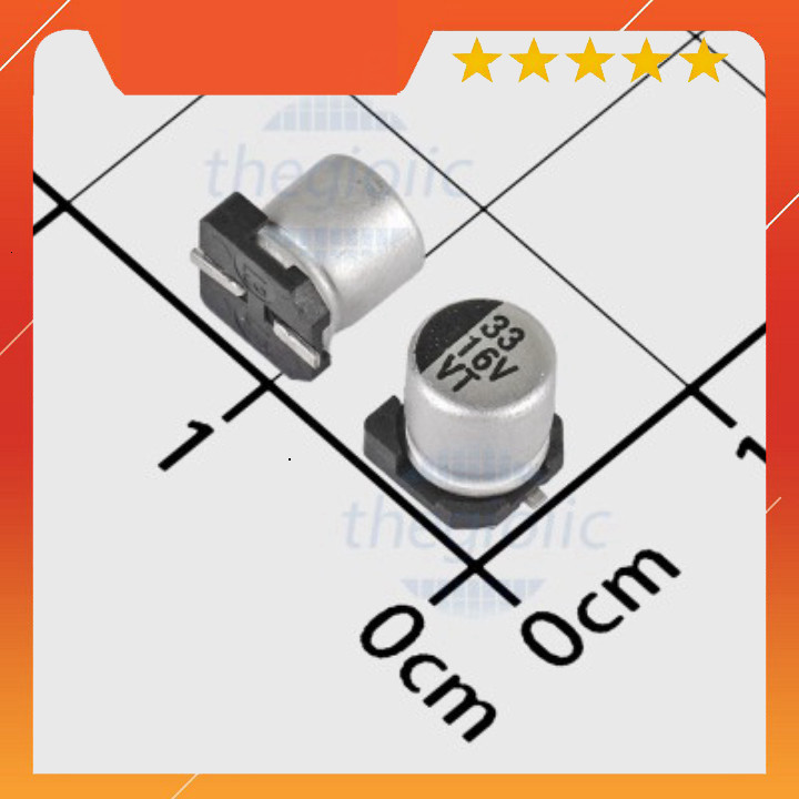[20 Cái]- Tụ Nhôm SMD 33uF 16V 5x5.4mm