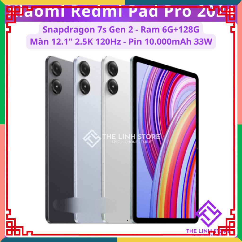Máy tính bảng Xiaomi Redmi Pad Pro 2024 màn 12.1 inch 120Hz - Snapdragon 7s Gen 2