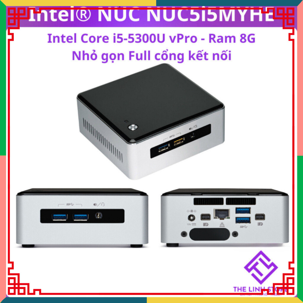 Máy tính Mini PC Intel NUC 5 NUC5i5MYHE - Core i5 5300U Ram 8G