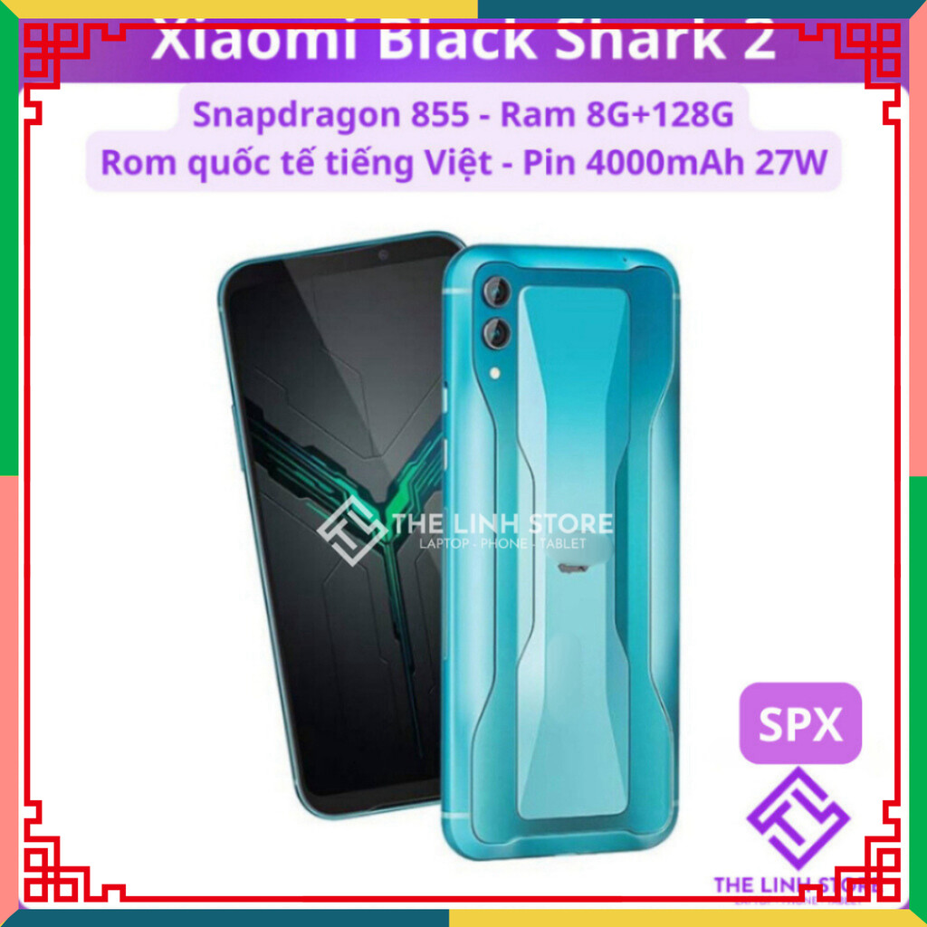 Điện thoại Xiaomi Black Shark 2 (SPX) màn AMOLED chuẩn - Snapdragon 855 bản Quốc tế