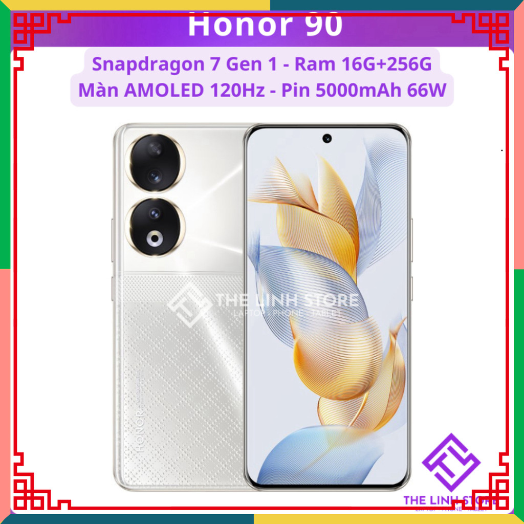 Điện thoại Honor 90 màn AMOLED 120Hz - Snapdragon 7 Gen 1 Accelerated Edition
