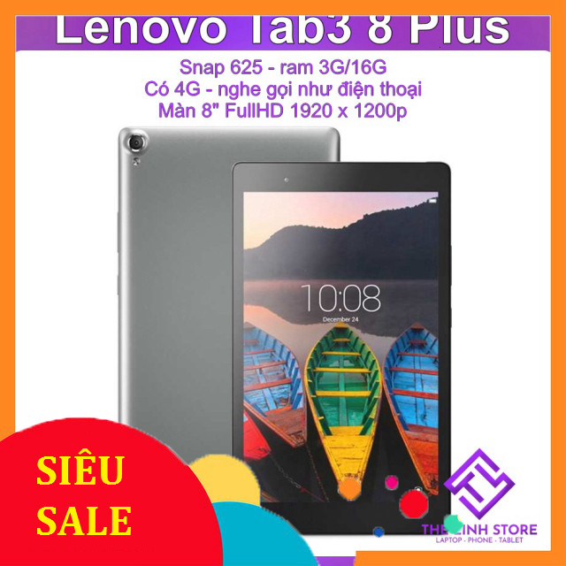 Máy tính bảng Lenovo Tab 3 8 Plus 8703n - Snap 625 có 4G nghe gọi như điện thoại