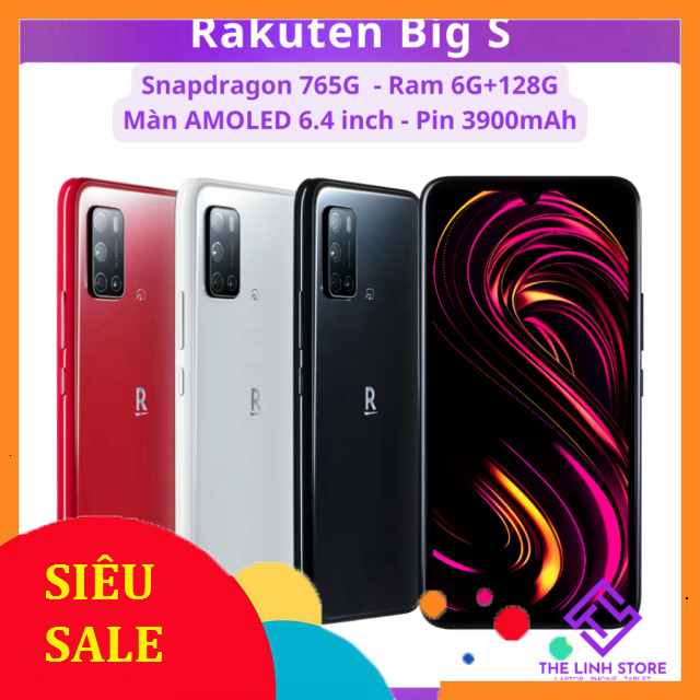 Điện thoại Rakuten Big S màn AMOLED 6.4 inch - Snapdragon 765G ram 6G 128G