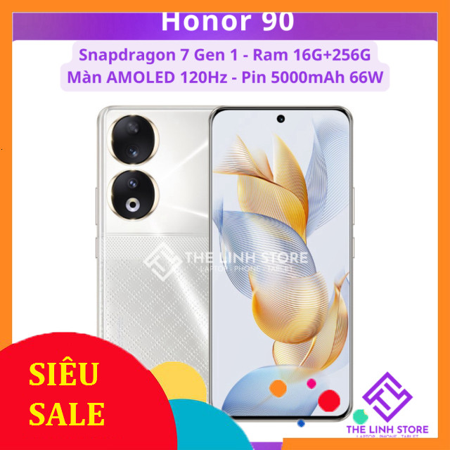 Điện thoại Honor 90 màn AMOLED 120Hz - Snapdragon 7 Gen 1 Accelerated Edition
