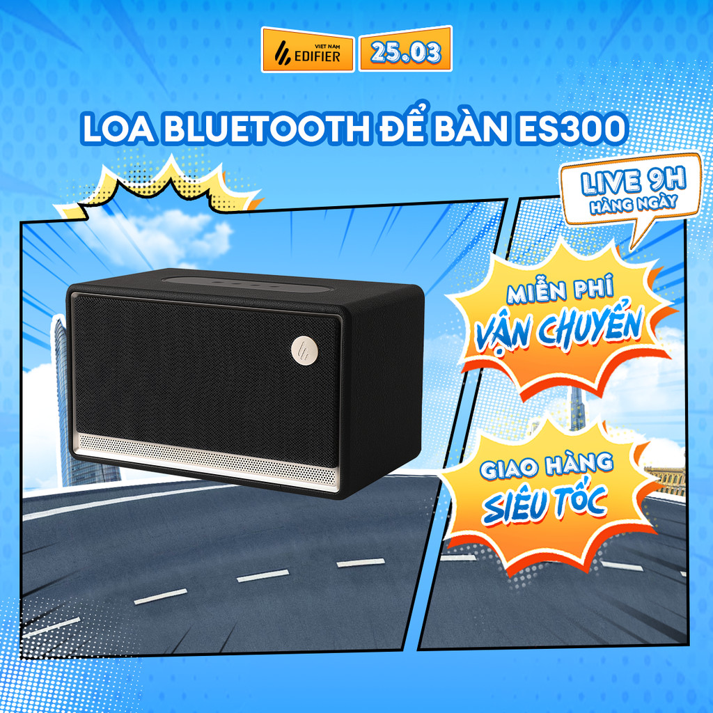 Loa Bluetooth Để Bàn EDIFIER ES300 | Công Suất 60W | Thời Gian Sử Dụng Tới 12H | Tích Hợp Đèn Led | 