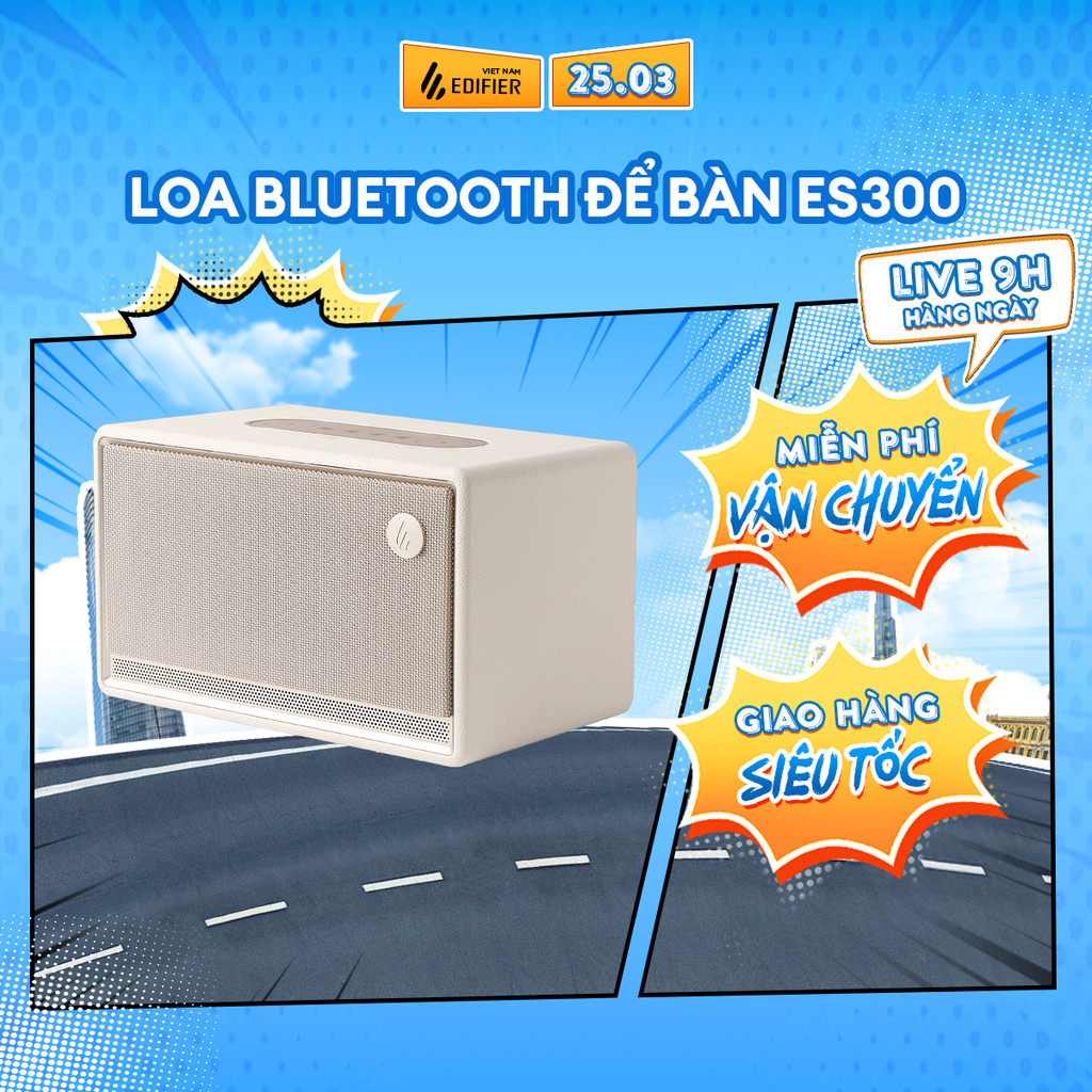Loa Bluetooth Không Dây Để Bàn EDIFIER ES300 - Công Suất 60W - Chơi Nhạc Tới 12H - Âm Thanh Sắc Nét 