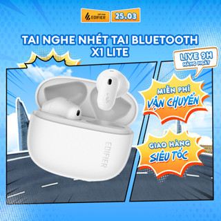 Tai Nghe Nhét Tai Bluetooth Không Dây EDIFIER X1 Lite/T10 - Chơi Nhạc Đến 28H - Độ Trễ Thấp 60ms - 15 Tháng Bảo Hành