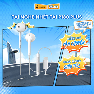 Tai Nghe Có Dây Nhét Tai Nhỏ Gọn EDIFIER P180 PLUS/P230 - 3 Nút Điều Khiển - Kết Nối 3.5mm/Type-C - 15 Tháng Bảo Hành