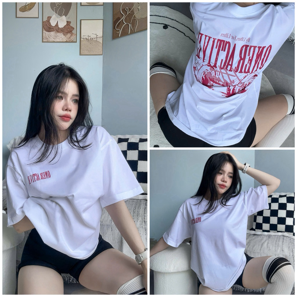 Áo THUN COTTON DÁNG RỘNG IN HÌNH THỜI TRANG Tập Gym-Yoga-Aerobic Gymmy ️( Không kèm quần )️ Hàng nhậ