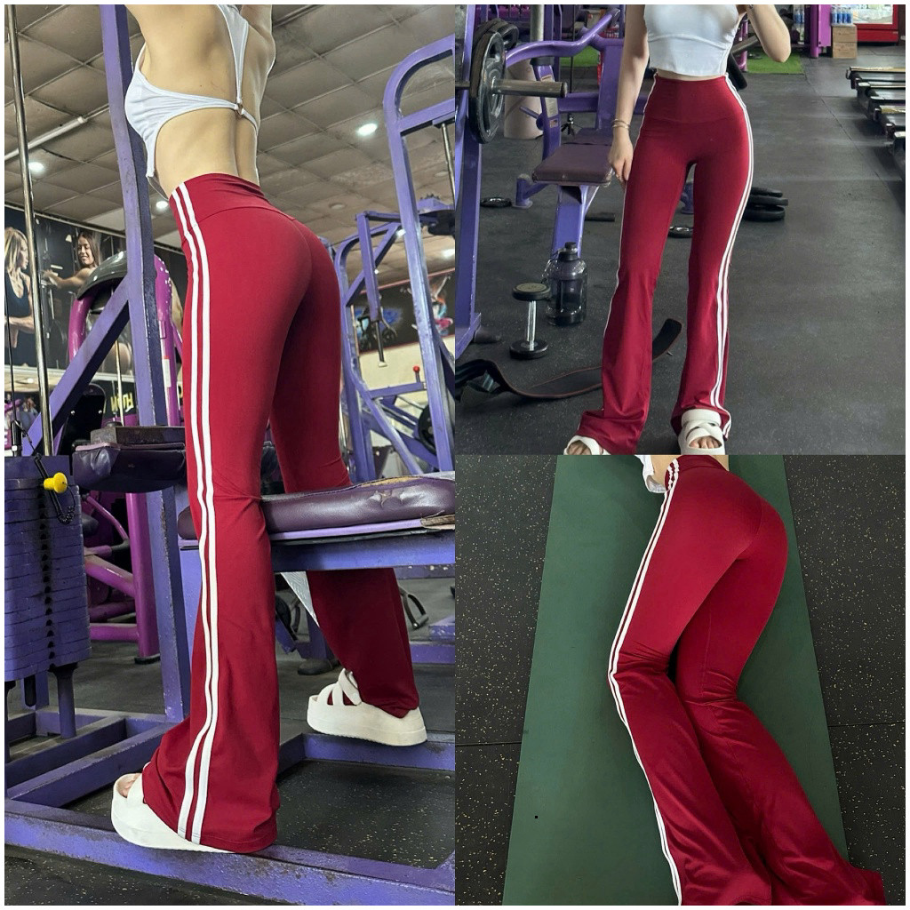 Quần Dài Ống Loe Q22 Chất  LULU  Co Giãn Thể Thao Tập - Gym - Yoga - Aerobic GYMMY