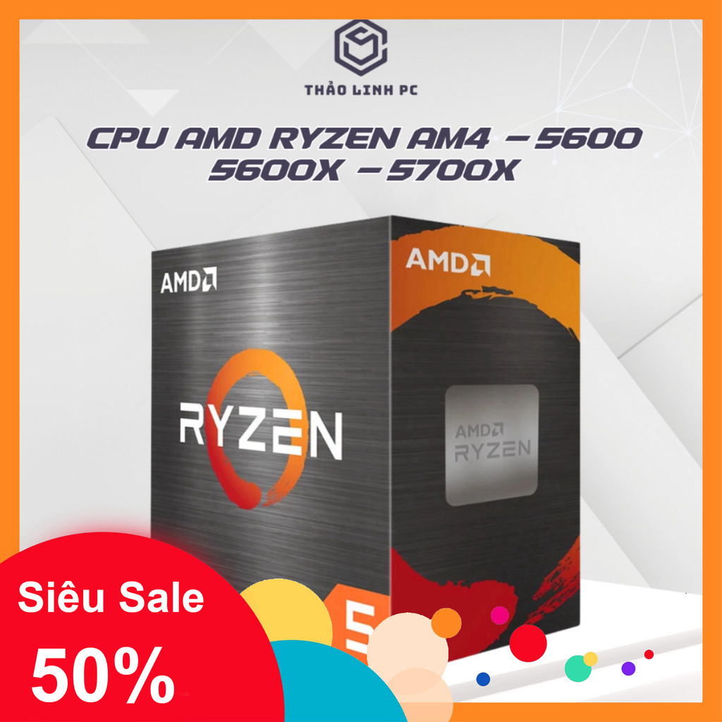 CPU AMD Ryzen AM4 - 5600 - 5600x - 5600GT - 5700x [Tray New]