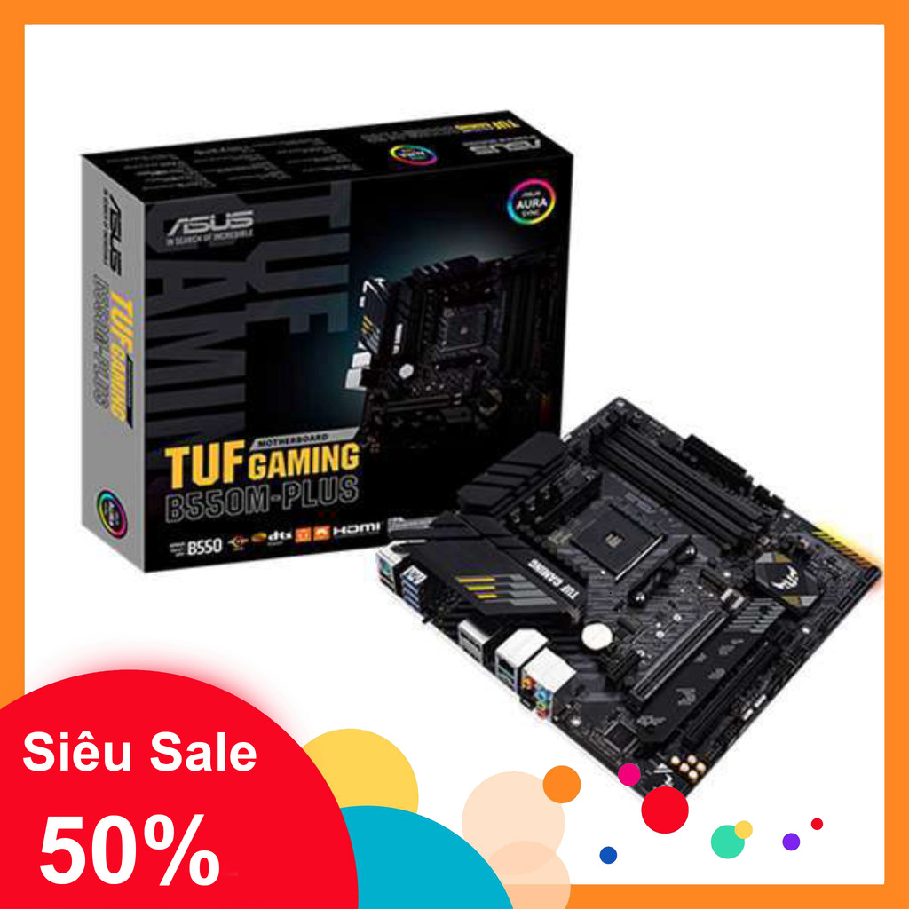 Mainboard Gaming ASUS TUF B550M-PLUS – AM4, DDR4, Micro-ATX