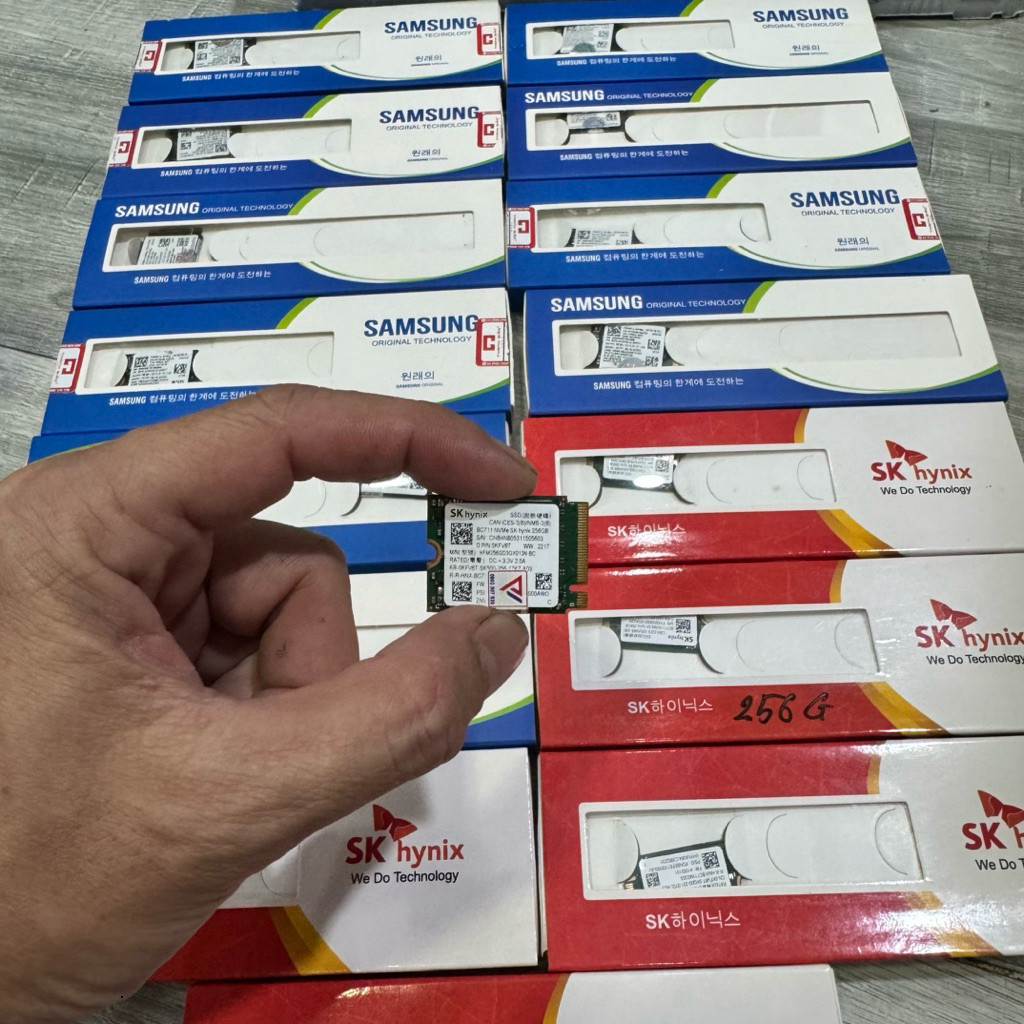 ổ cứng SSD NVME 256Gb chuẩn 2230 samsung / hynix