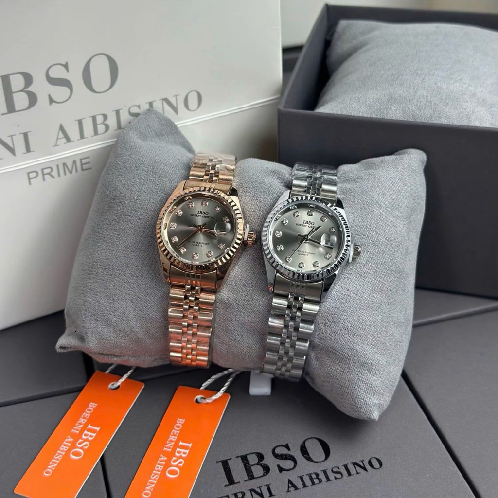 ( Sẵn) Đồng Hồ IBSO 1172 size 28mm Dây thép không gỉ Tặng pin Tặng dụng cụ tháo mắt tại nhà IBSO 117