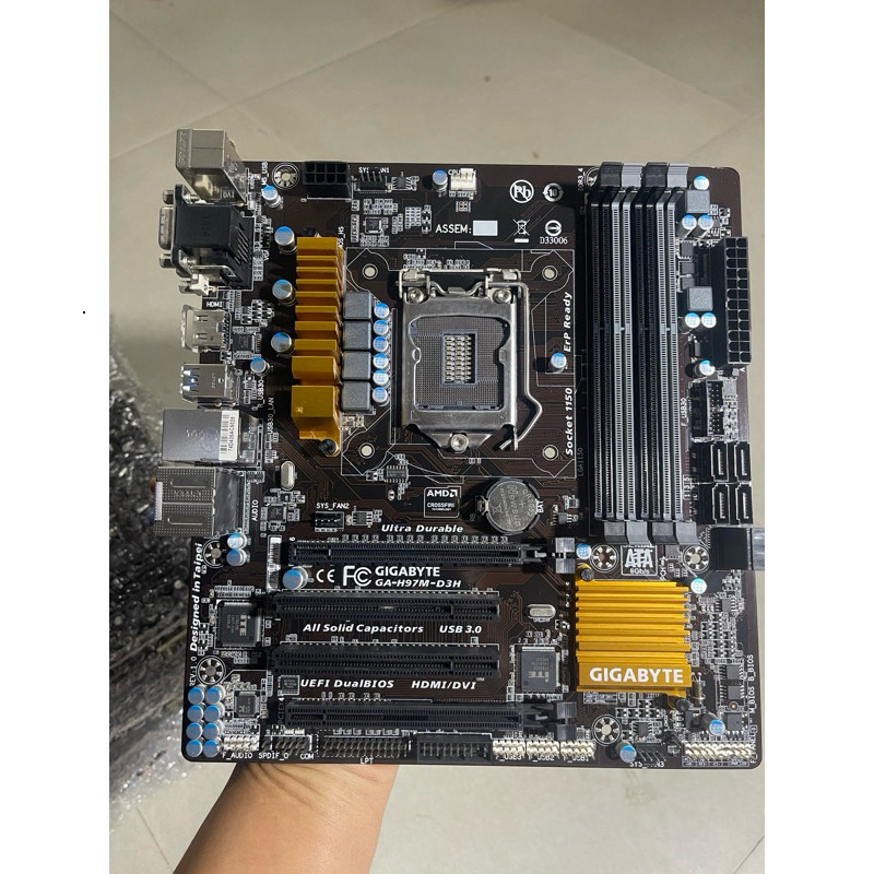 Mainboard - Bo mạch chủ Giga H97M-D3H hàng tháo máy.