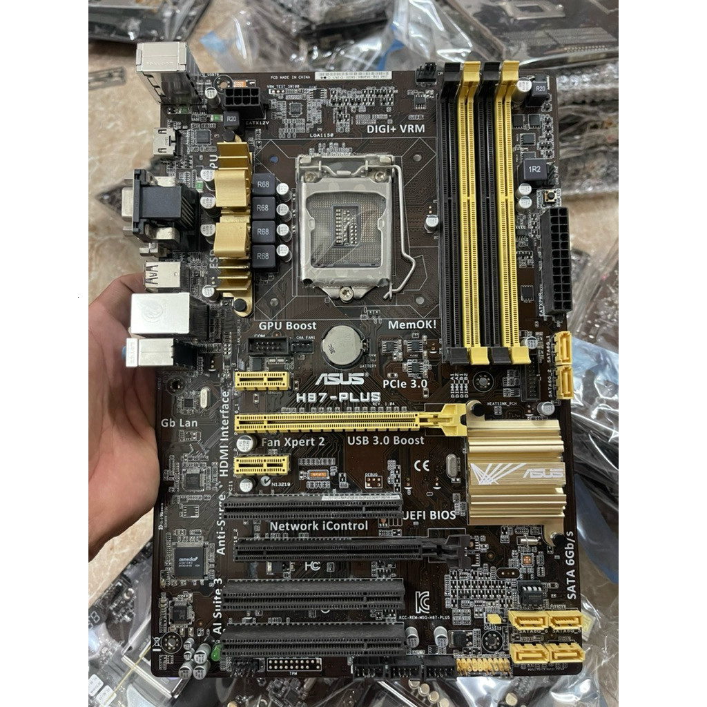 Mainboard - Bo mạch chủ Asus H87 Plus hàng tháo máy.