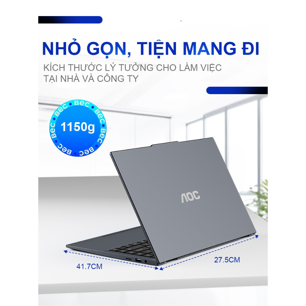 Laptop Mới 100% N141M31, Intel N100, RAM 8GB, SSD 512GB FHD IPS