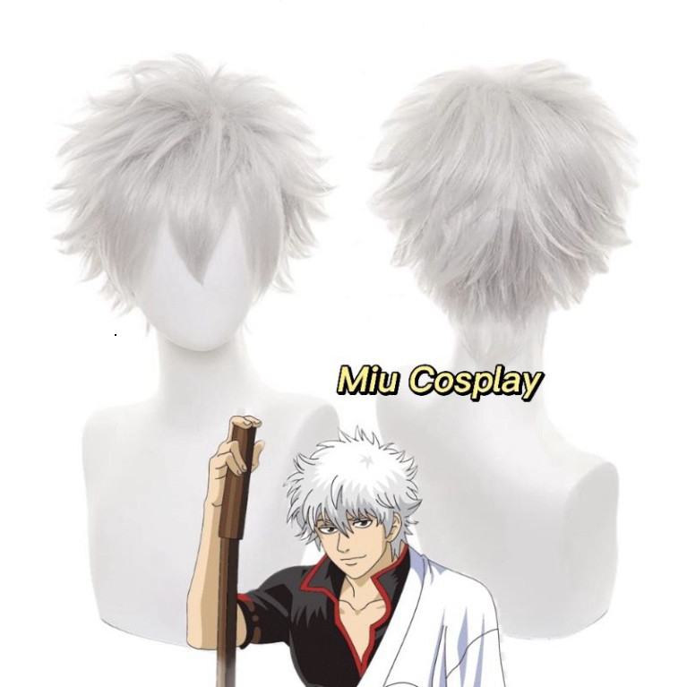 [Sẵn] Wig/Tóc giả cosplay Gintoki - Gintama [Miu Cosplay 01]