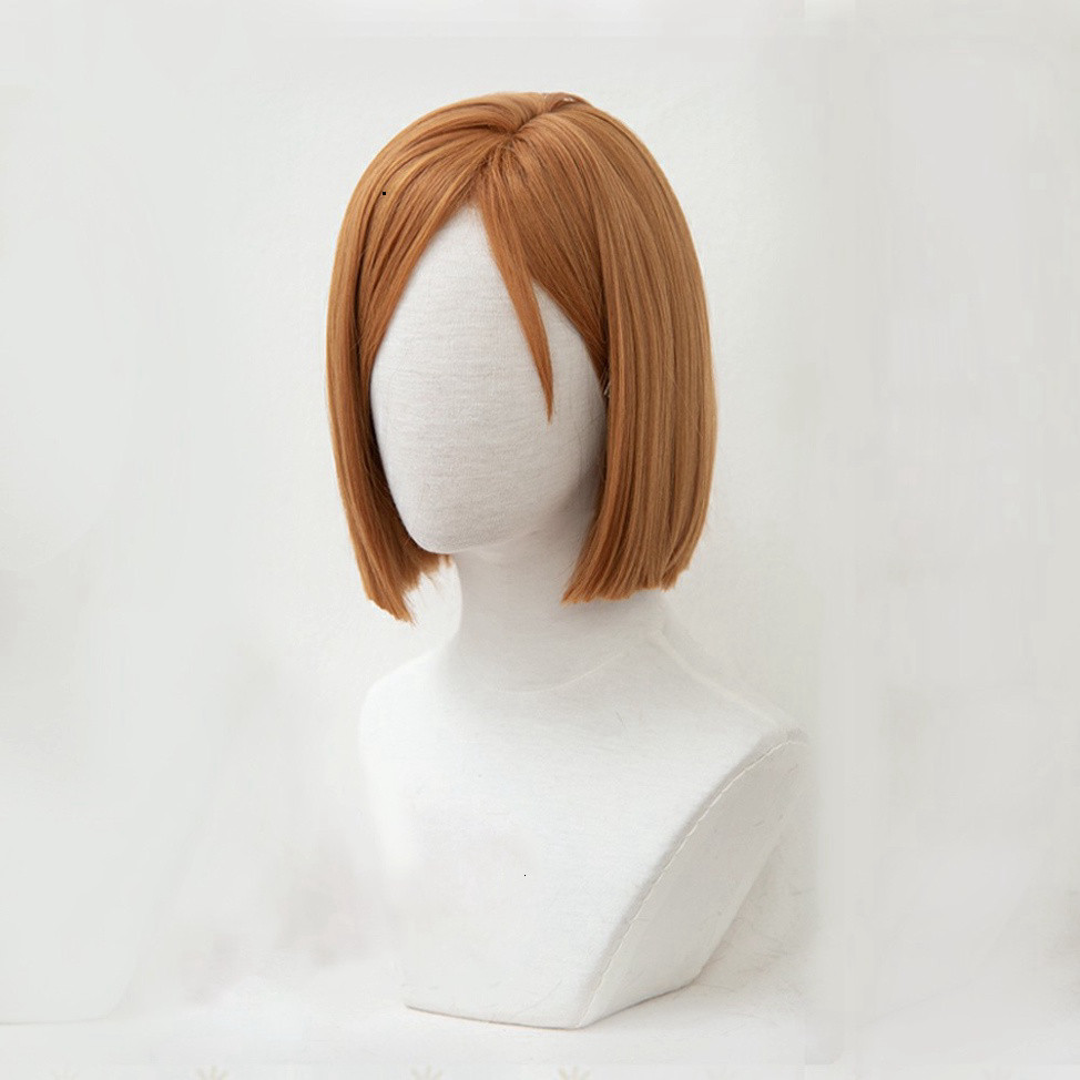 [sẵn] Wig/tóc giả Nobara Kugisaki - Chú thuật hồi chiến: Jujutsu Kaisen màu nâu [Miu Cosplay 01]