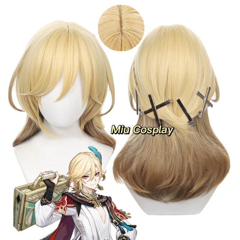 [Sẵn] Wig/Tóc giả Kaveh - Genshin Impact [Miu Cosplay 01]