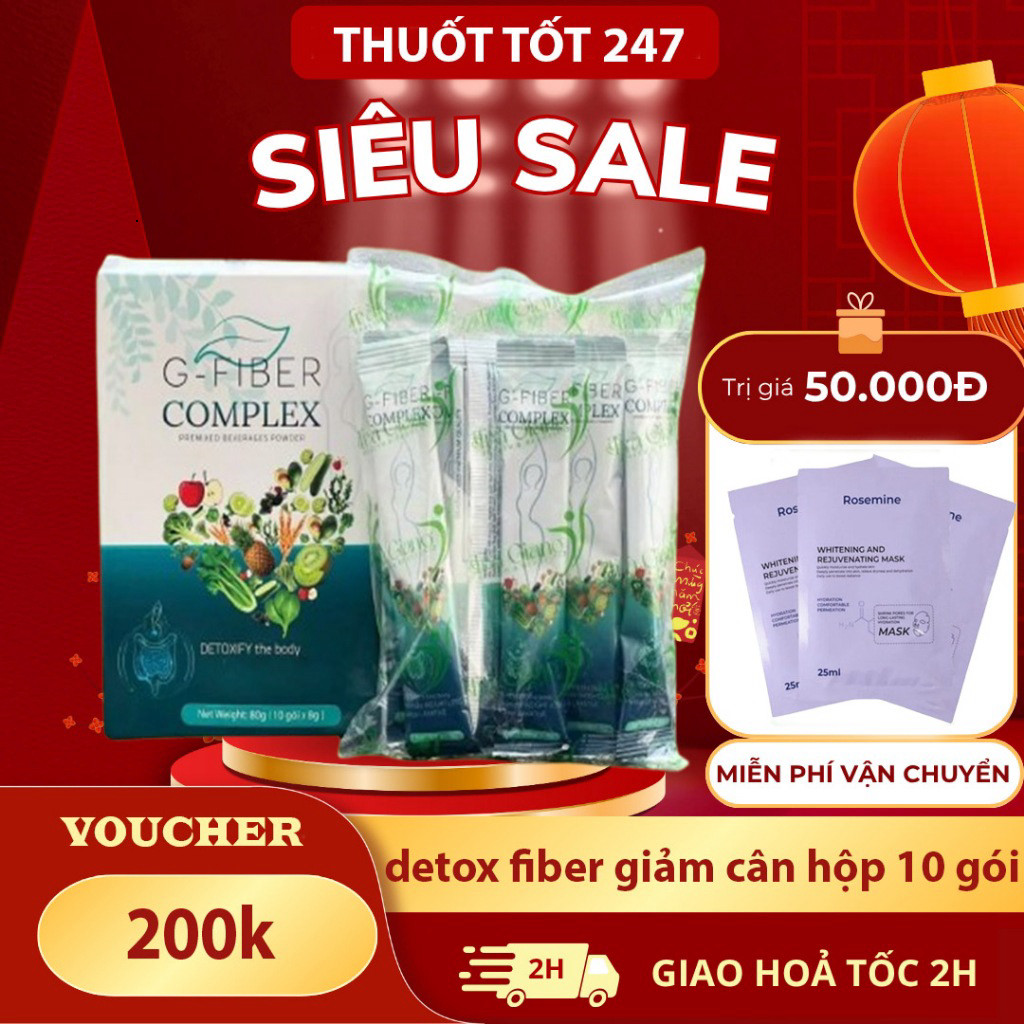 Bột Giảm Cân Detox Fiber Giang Health 100g