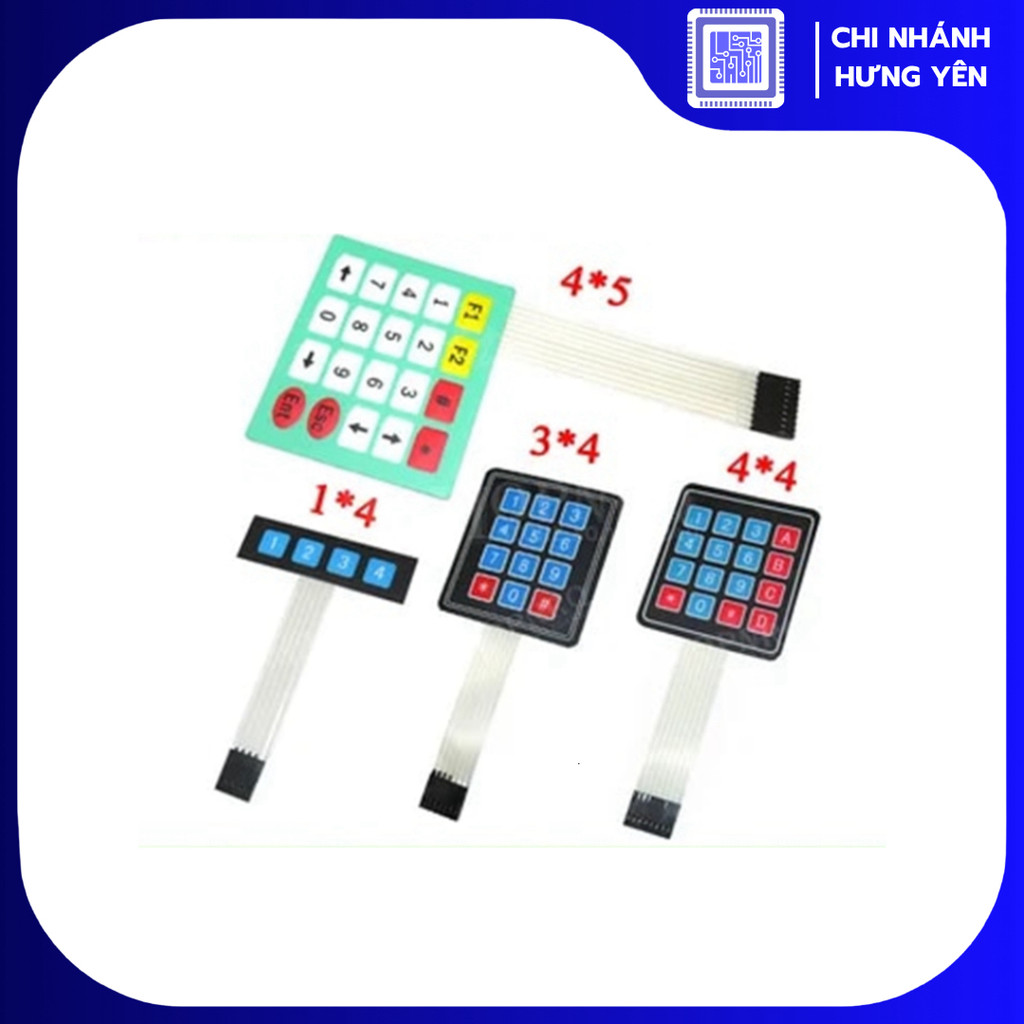 Bàn phím Keypad 1x4, 3x4, 4x4, 4x5