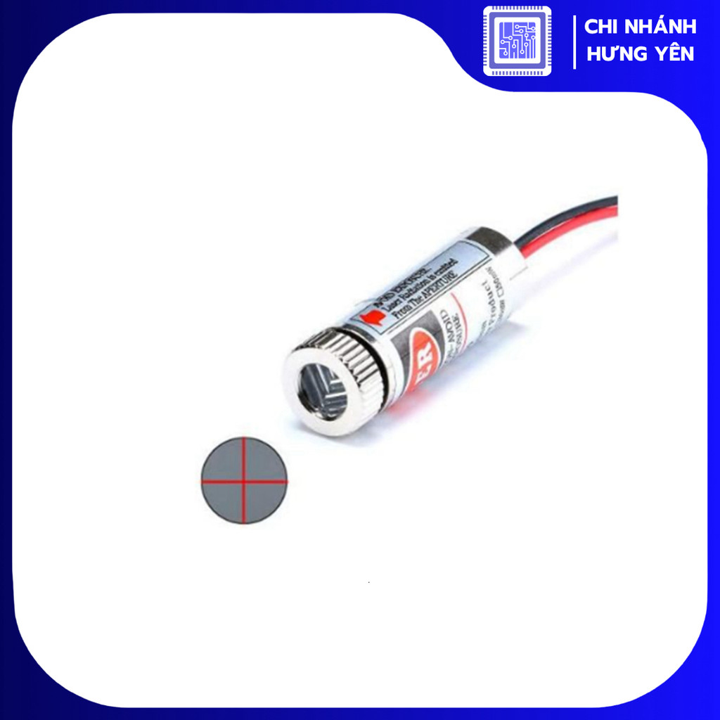 Đầu phát laser 5mW Dấu Cộng màu đỏ