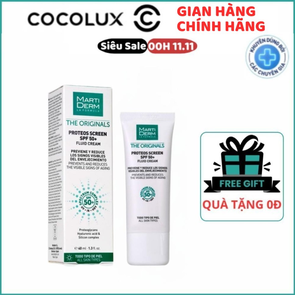 Kem Chống Nắng Martiderm The Originals Proteos Screen SPF50+40ml Phổ Rộng Toàn Diện Watsons Official