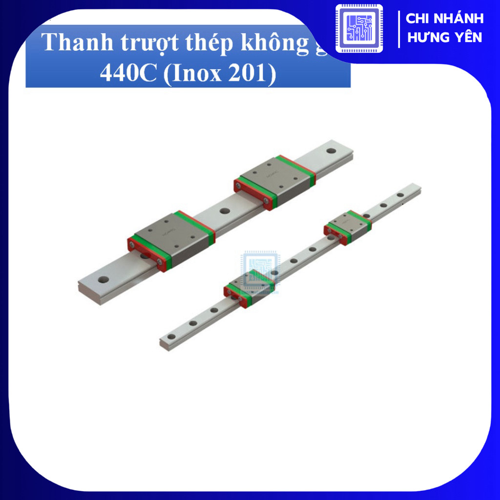 [Có sẵn] Thanh trượt tuyến tính MGN7, MGN9, MGN12, MGN15 thép không gỉ tiêu chuẩn HIWIN ( Giá 10cm c